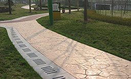 彩色壓模混凝土